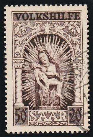 Frimærker Tyskland | Saar | 1949 - AFA 283 - Folkehjælpen - Stemplet